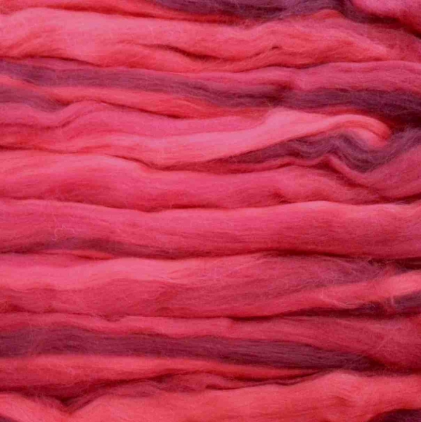 Merinokammzug Multicolor "Rottöne" 50g
